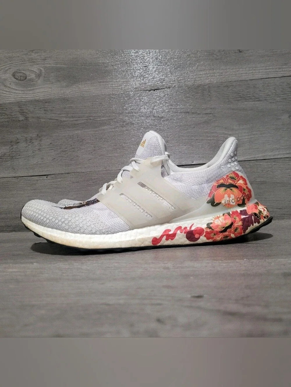 adidas Ultra Boost Womens Sz 9.5 DNA Chinese New Year CNY 2020 Tiger White